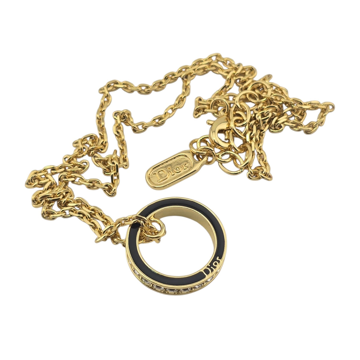 Christian Dior Night Code Black Ring Necklace DIOR