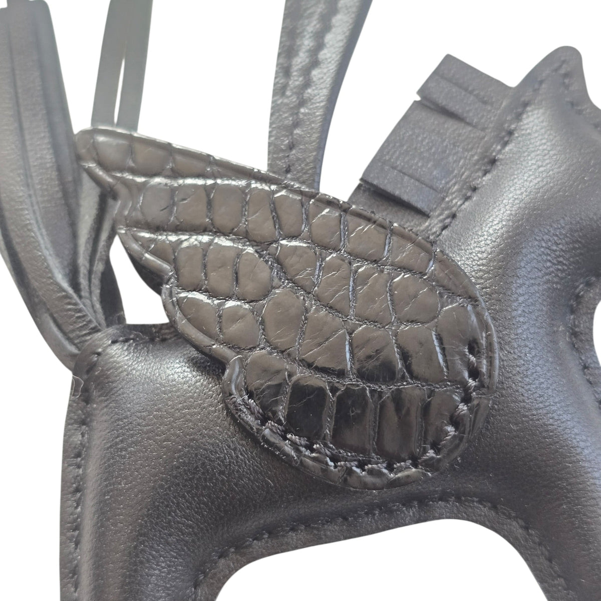 Hermès Rodeo Pegase So Noir Black Leather Alligator Touch PM HERMES