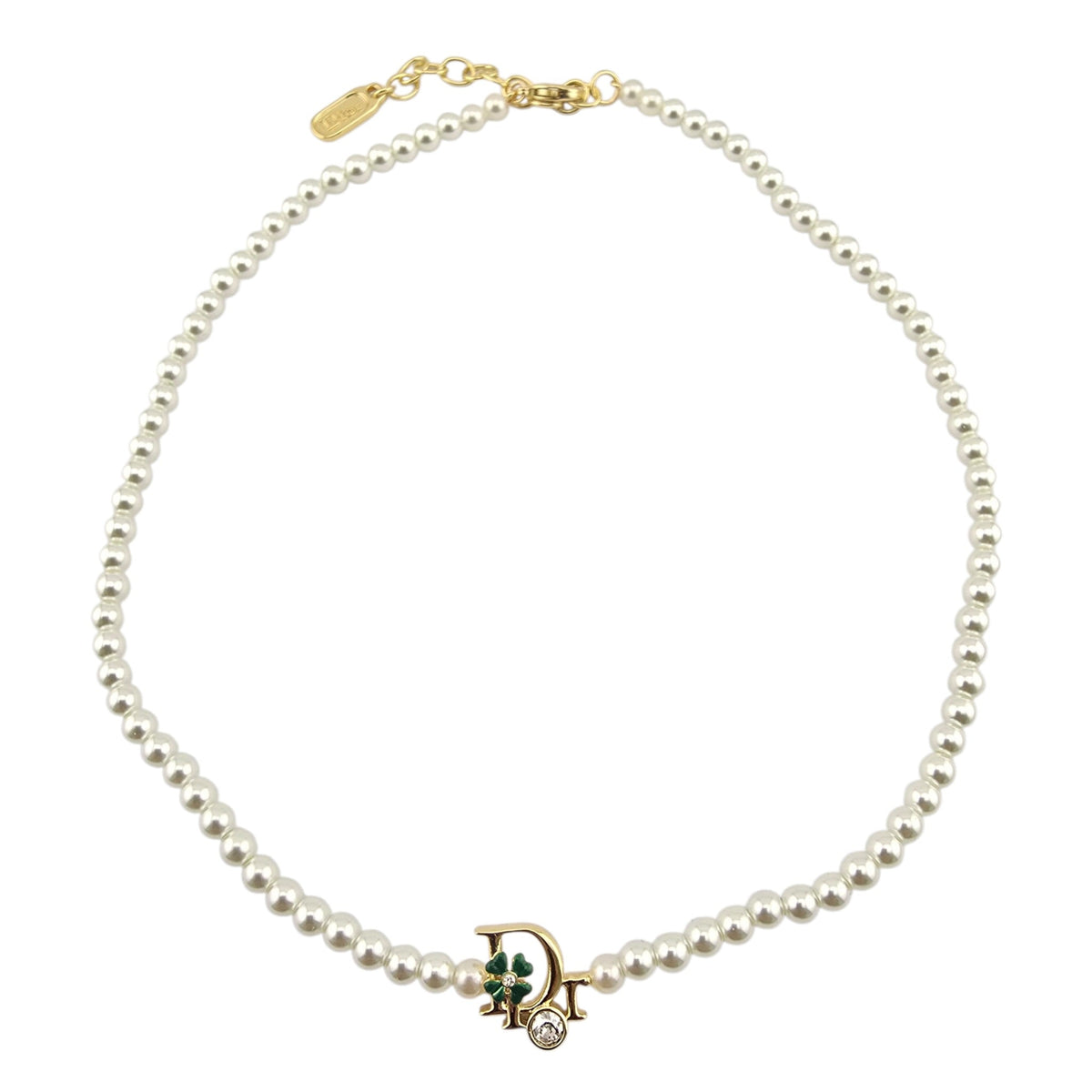 Christian Dior Precious Clover Pearl Necklace DIOR