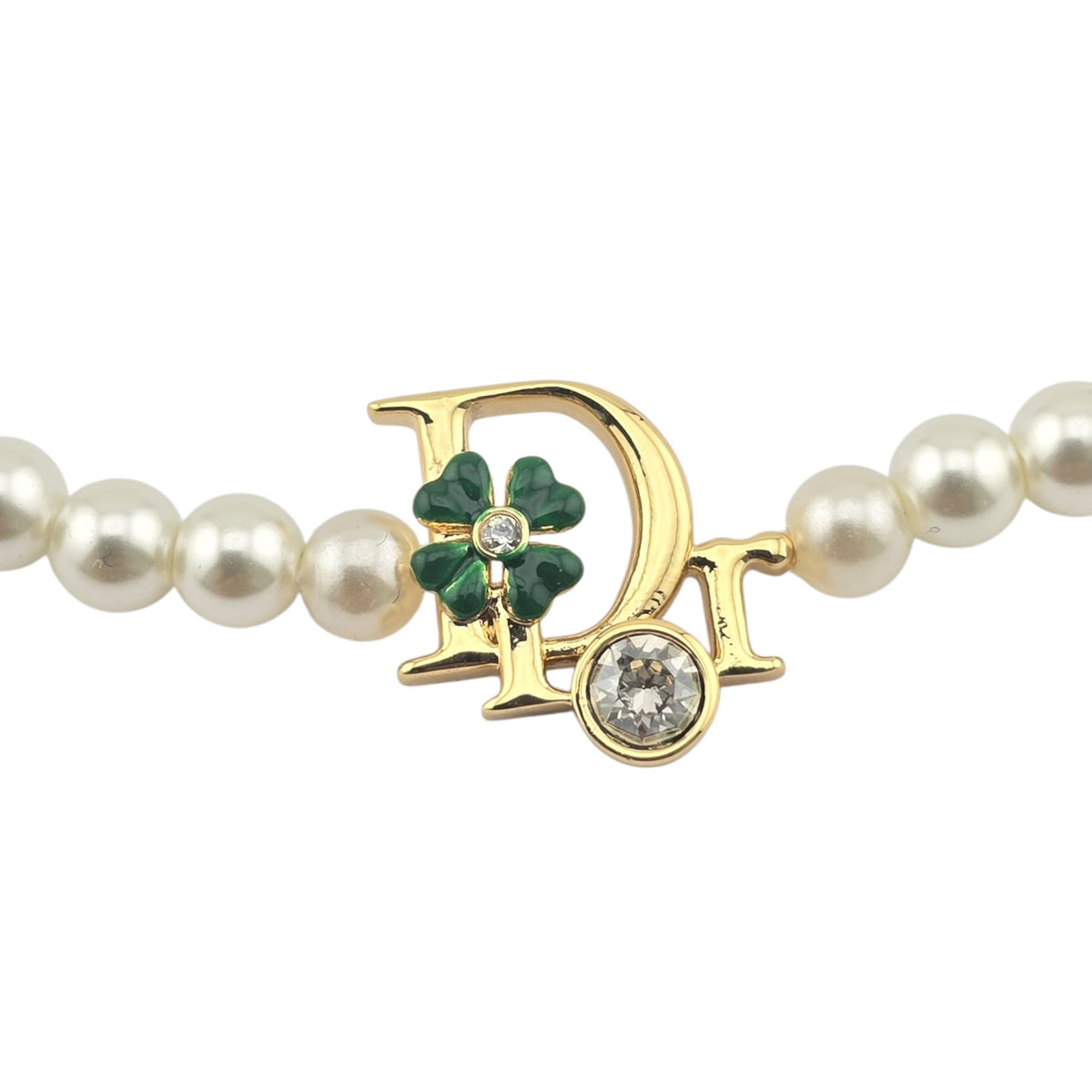 Christian Dior Precious Clover Pearl Necklace DIOR