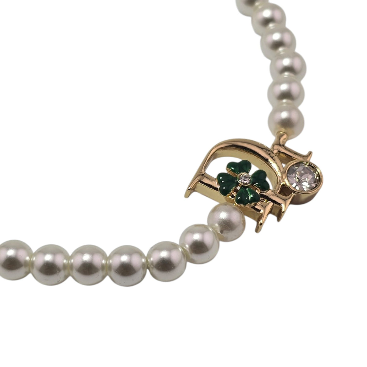 Christian Dior Precious Clover Pearl Necklace DIOR