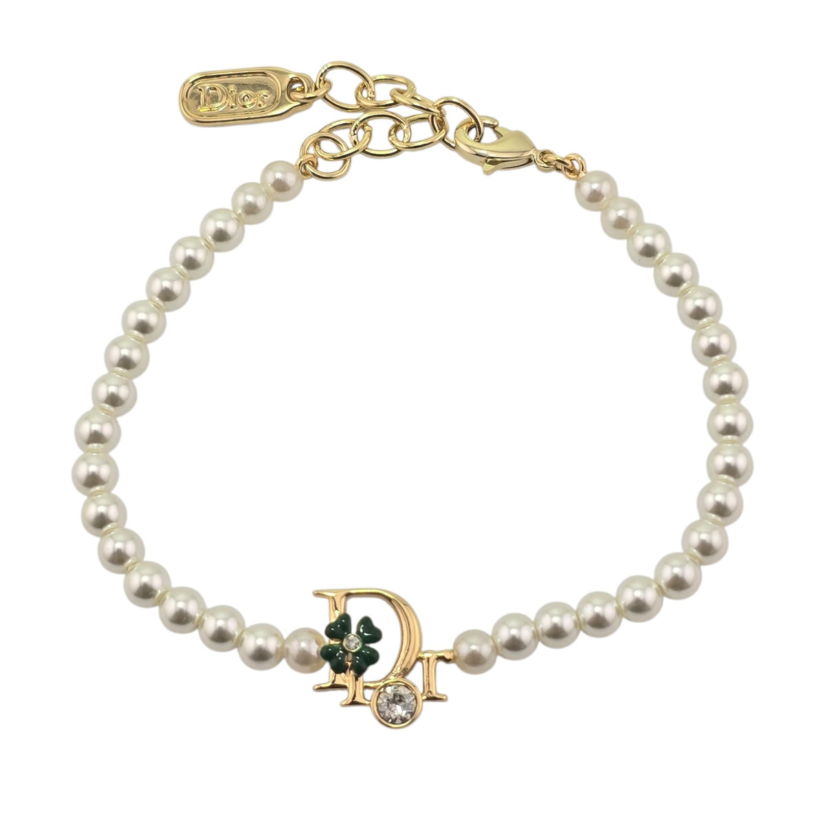Christian Dior Precious Clover Pearl Bracelet DIOR