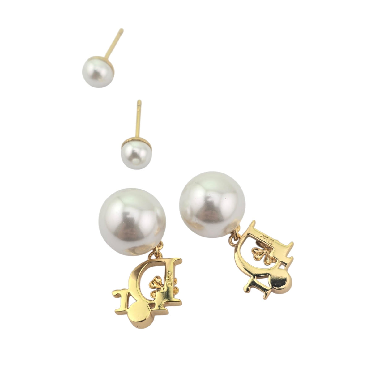 Christian Dior Precious Clover Pearl Tribales Earrings DIOR