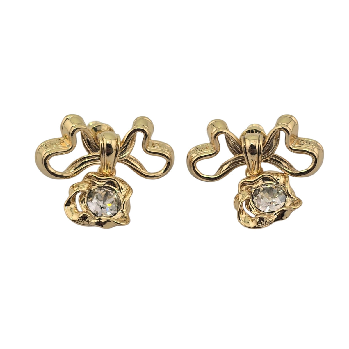 Christian Dior Twisted Bow Earrings DIOR