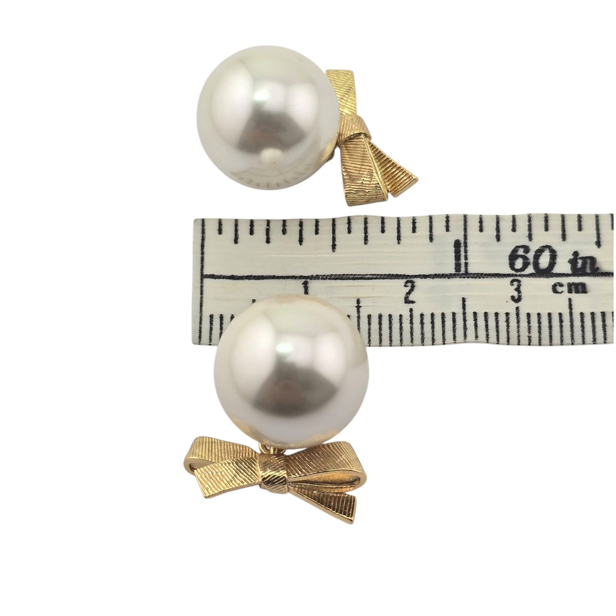 Christian Dior CD Bow Tribales Earrings DIOR