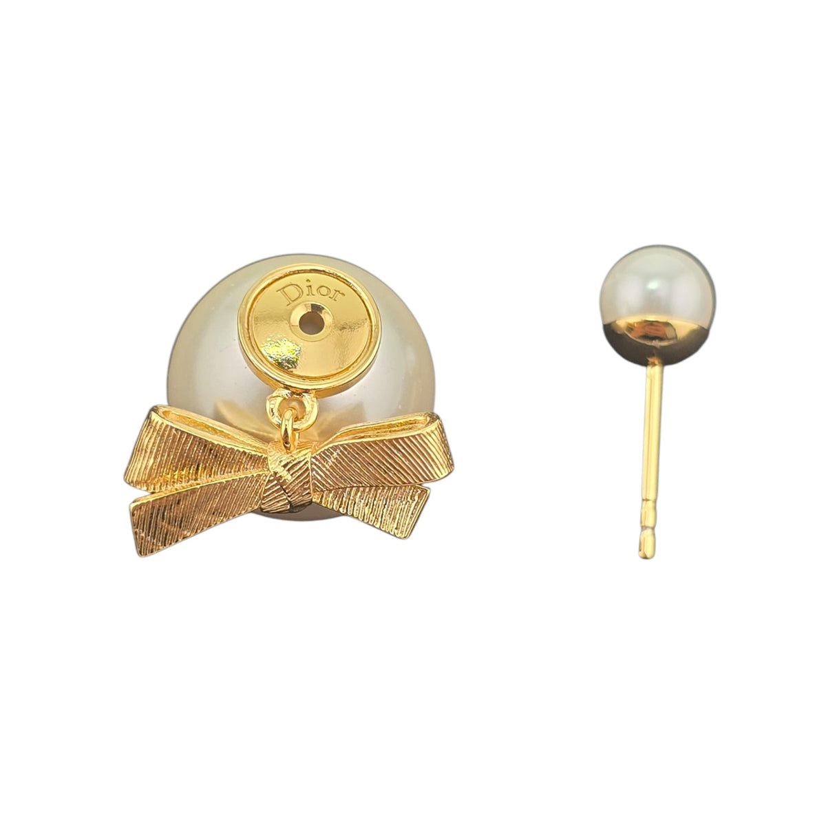 Christian Dior CD Bow Tribales Earrings DIOR