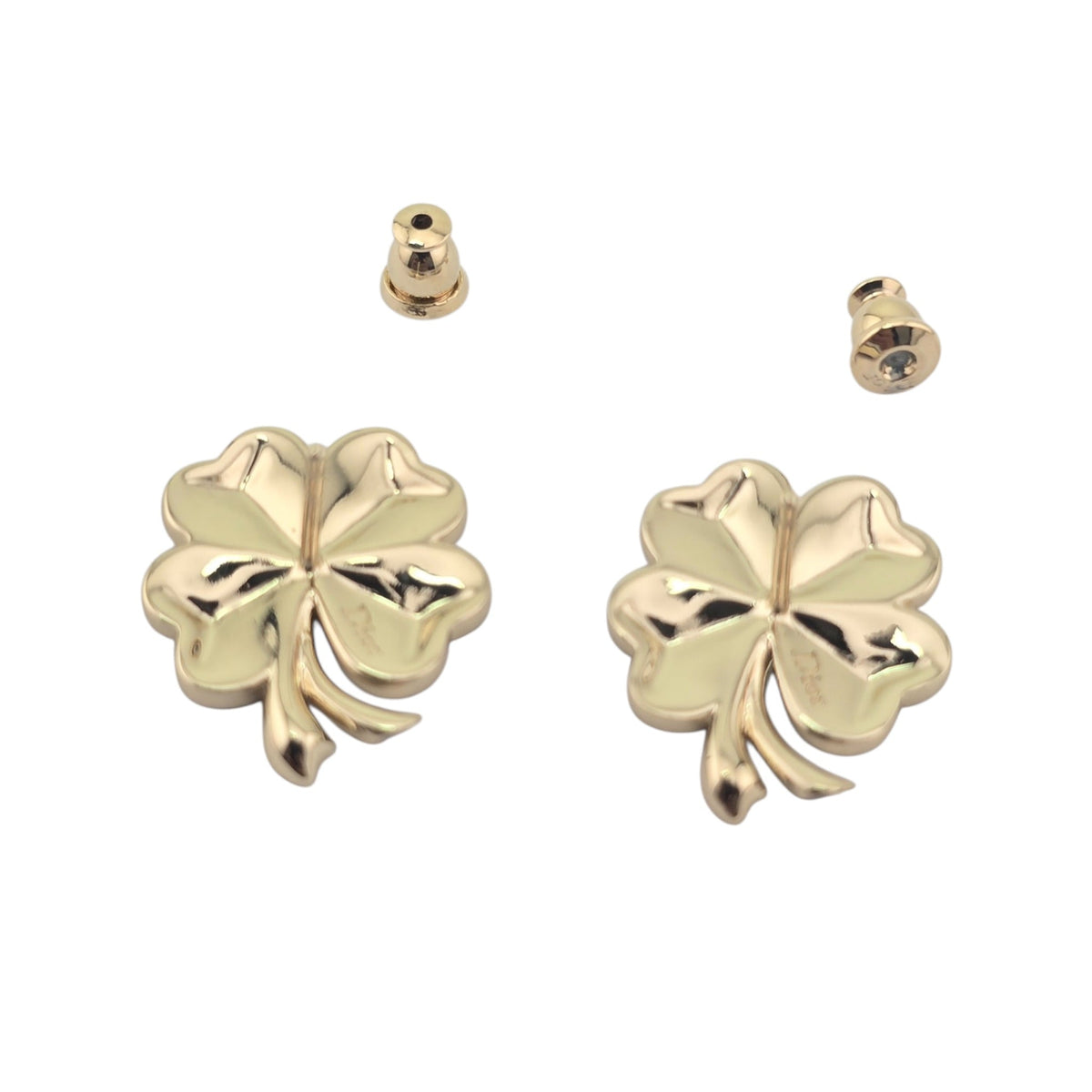 Christian Dior Floral Clover Stud Earrings DIOR