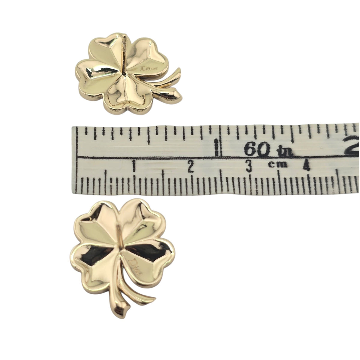 Christian Dior Floral Clover Stud Earrings DIOR
