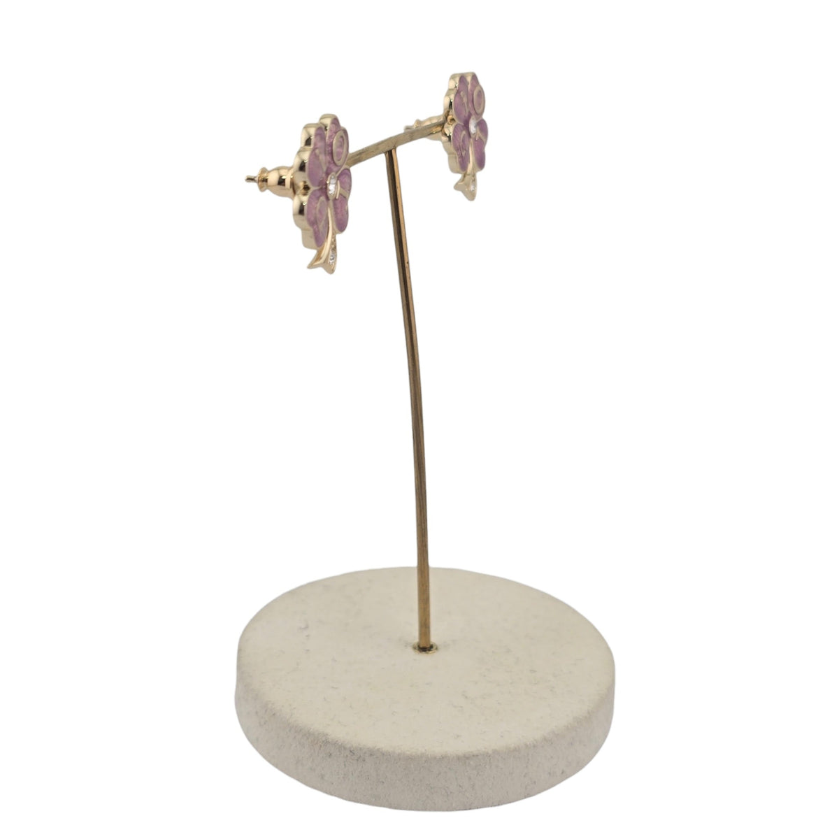Christian Dior Floral Clover Stud Earrings DIOR