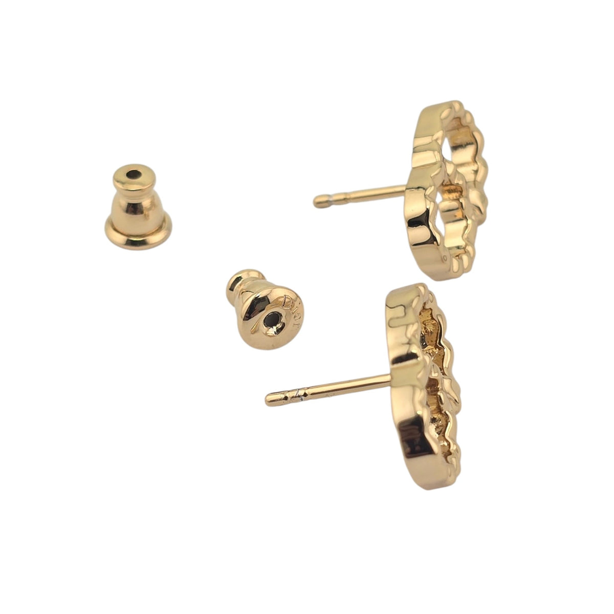 Christian Dior Qixi CD Lady Twist Stud Earrings DIOR