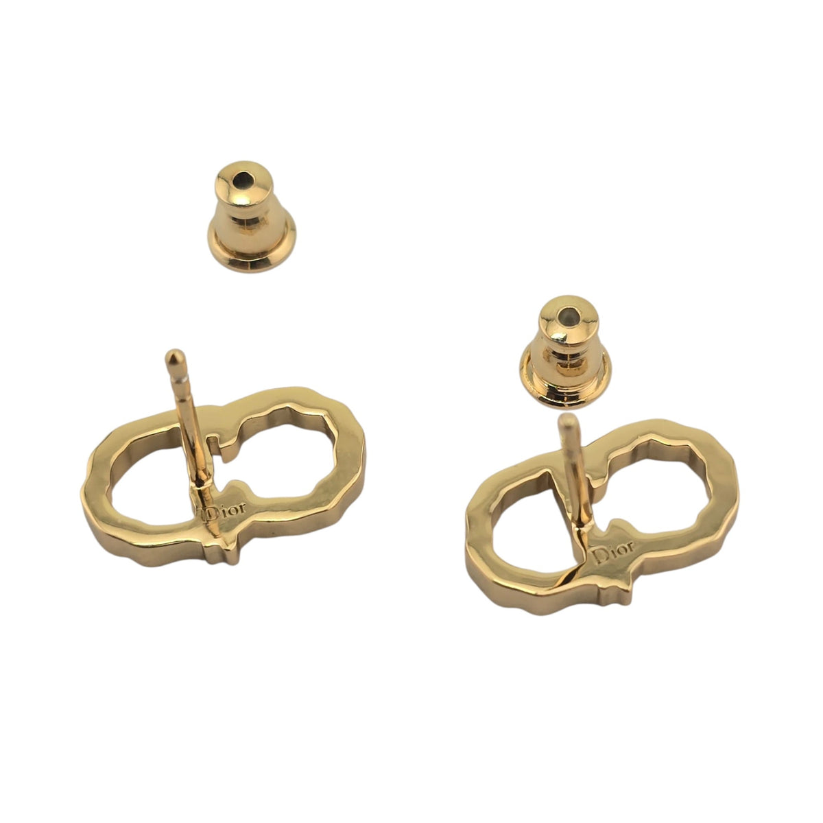 Christian Dior Qixi CD Lady Twist Stud Earrings DIOR
