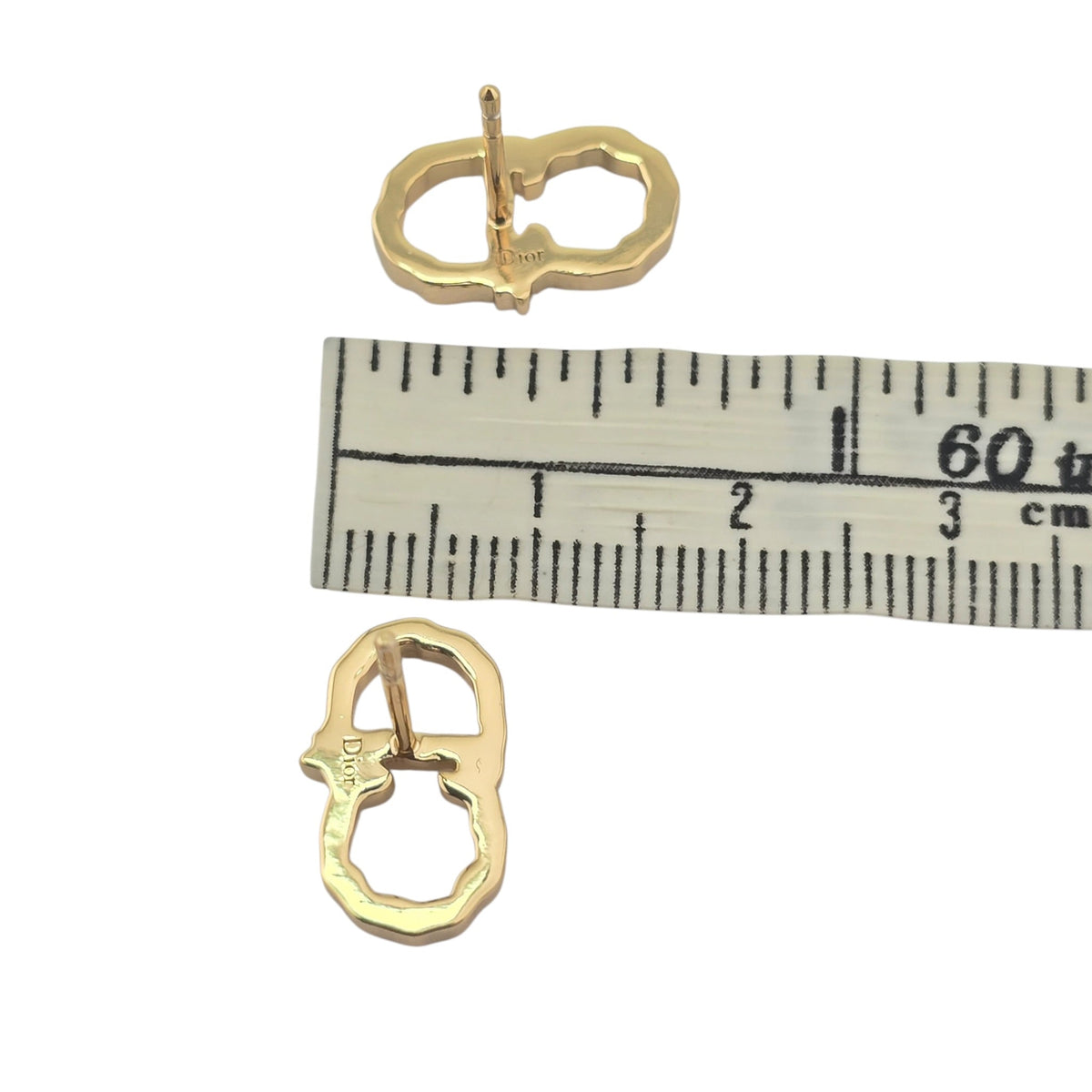 Christian Dior Qixi CD Lady Twist Stud Earrings DIOR