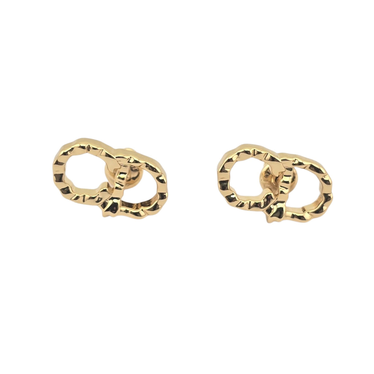 Christian Dior Qixi CD Lady Twist Stud Earrings DIOR