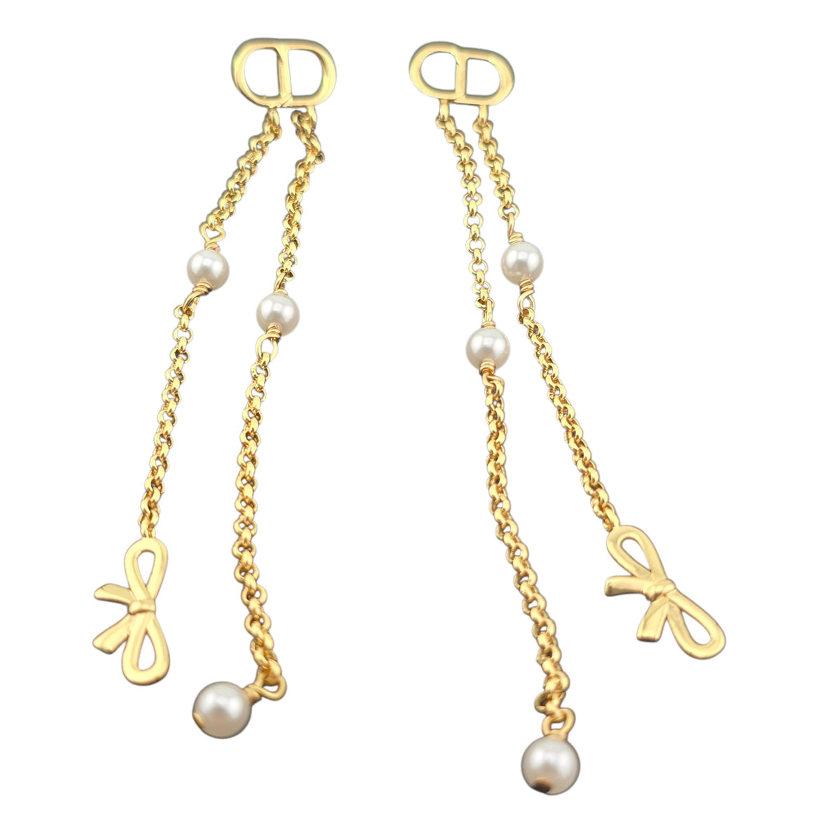 Christian Dior CD Mini Bow Earrings DIOR
