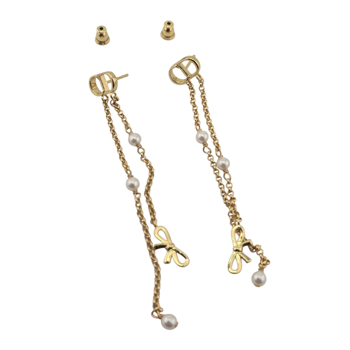 Christian Dior CD Mini Bow Earrings DIOR
