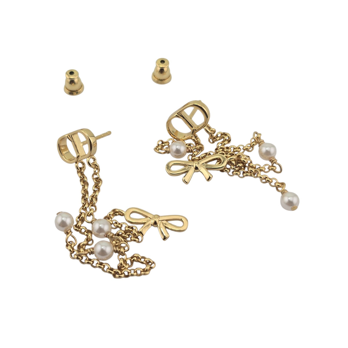 Christian Dior CD Mini Bow Earrings DIOR
