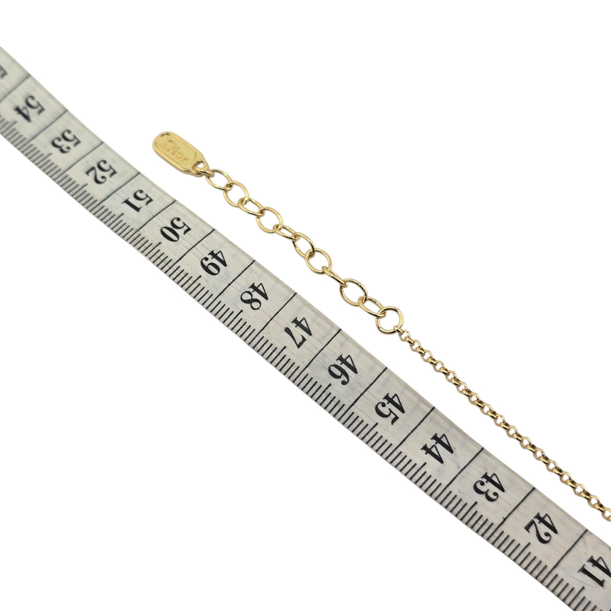 Christian Dior Precious Clover Gold Green Necklace DIOR