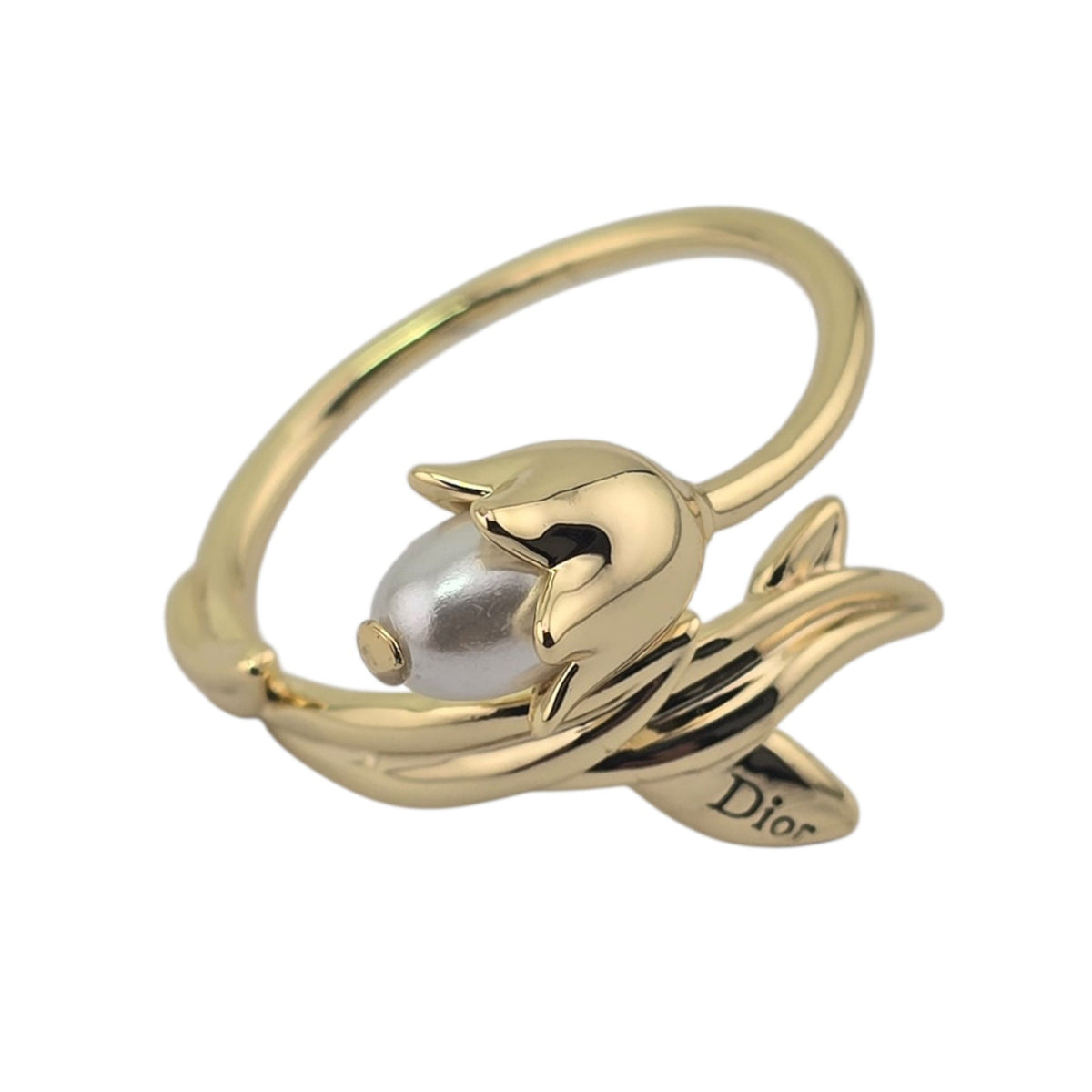 Christian Dior Lily Gold Ring DIOR