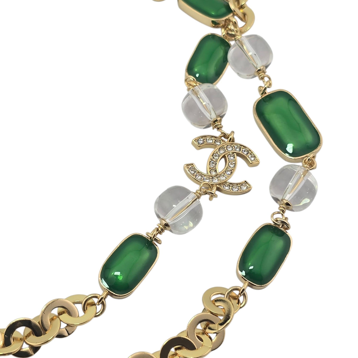 Chanel CC Faux Pearl Gold Long Necklace 2026 CHANEL