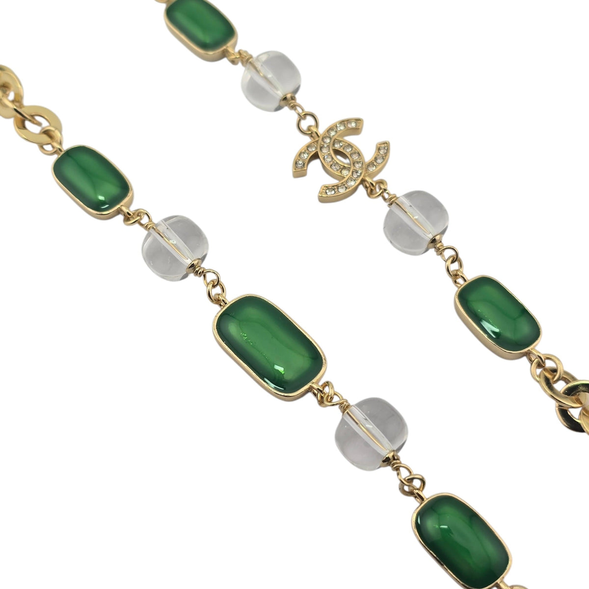 Chanel CC Faux Pearl Gold Long Necklace 2026 CHANEL