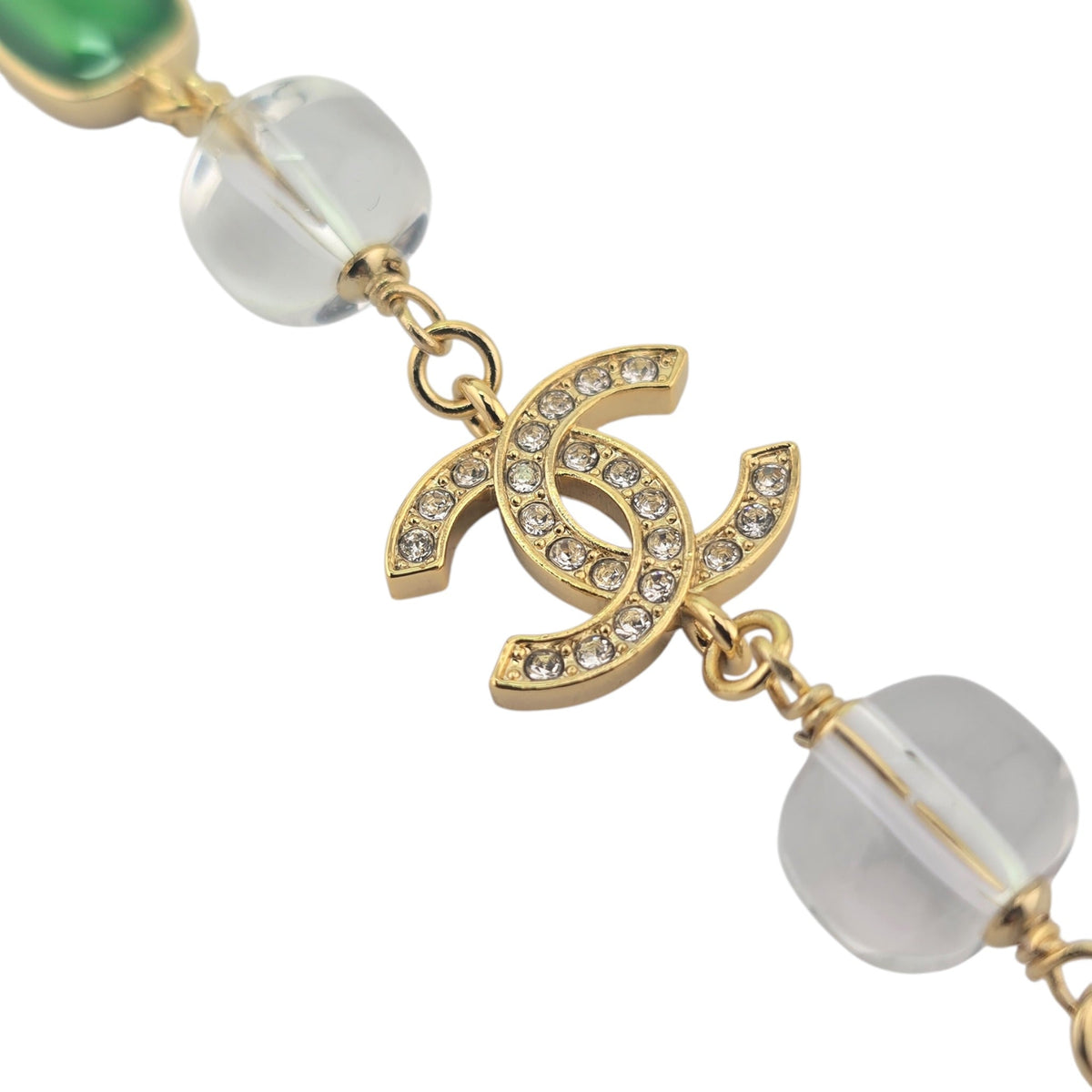 Chanel CC Faux Pearl Gold Long Necklace 2026 CHANEL