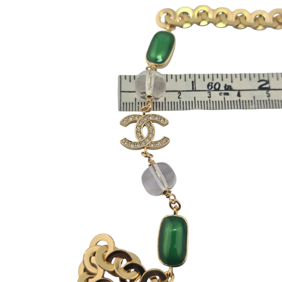 Chanel CC Faux Pearl Gold Long Necklace 2026 CHANEL