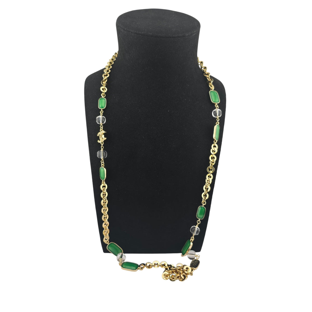 Chanel CC Faux Pearl Gold Long Necklace 2026 CHANEL