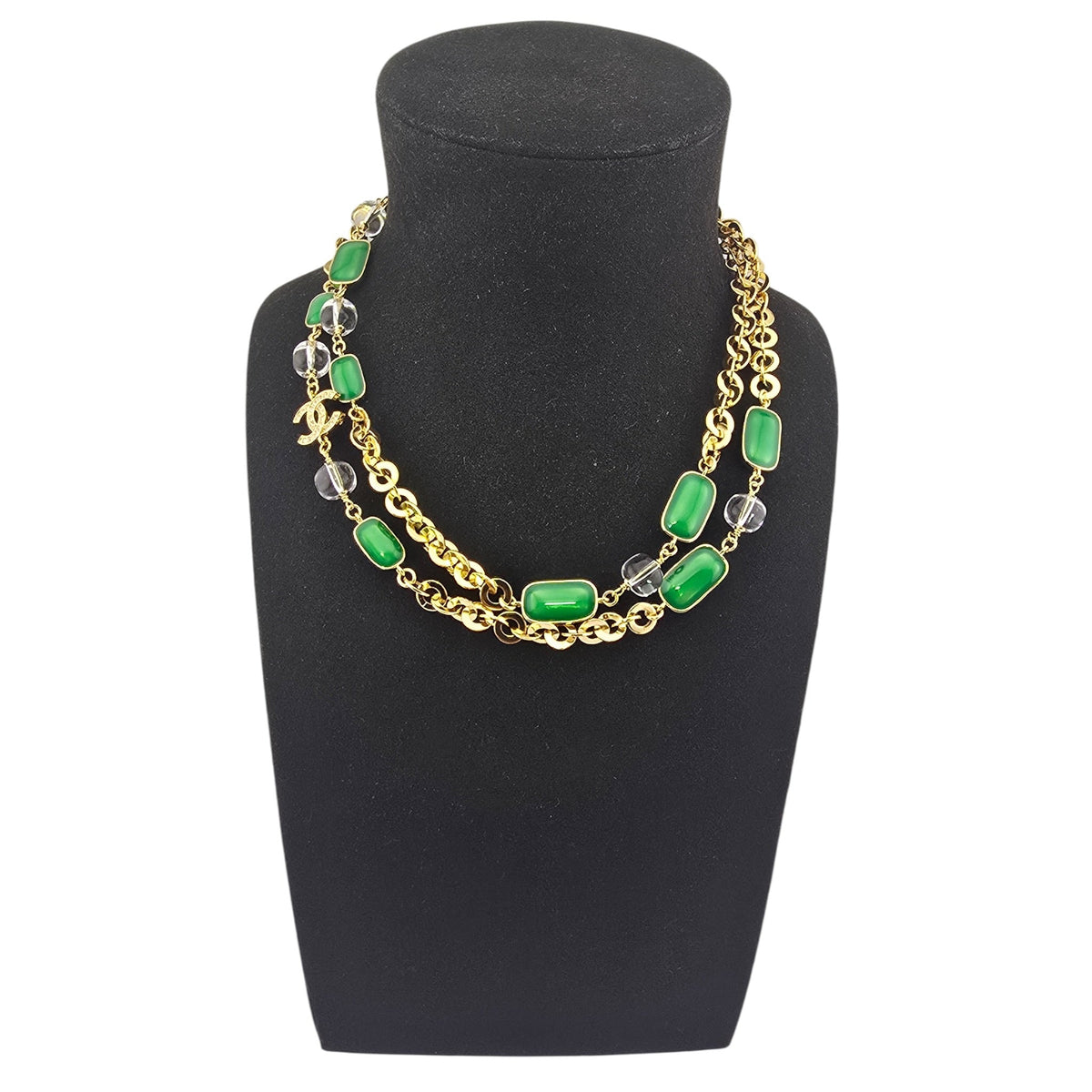 Chanel CC Faux Pearl Gold Long Necklace 2026 CHANEL