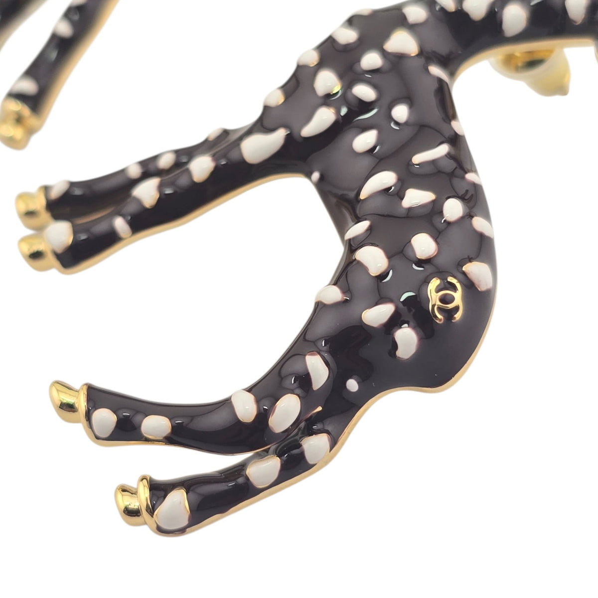 Chanel CC Deer Gold Maroon Stud Earrings 2026 CHANEL