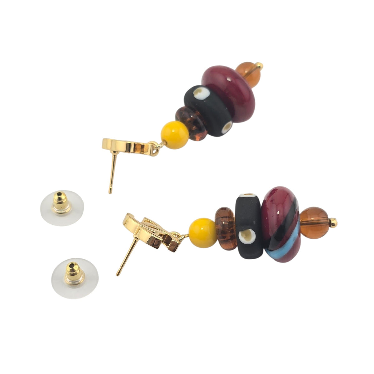 Chanel CC Gold Pendant Earrings 2026 CHANEL