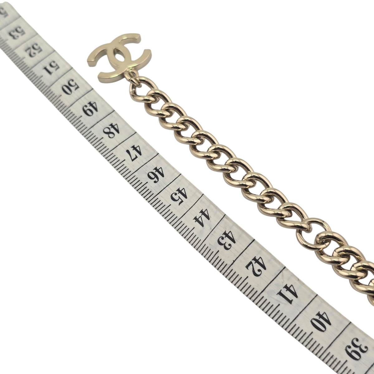 Chanel CC 5 Pendant Gold Necklace 2023 CHANEL