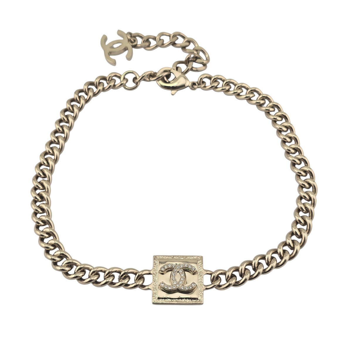 Chanel CC Pendant Gold Choker 2023 CHANEL