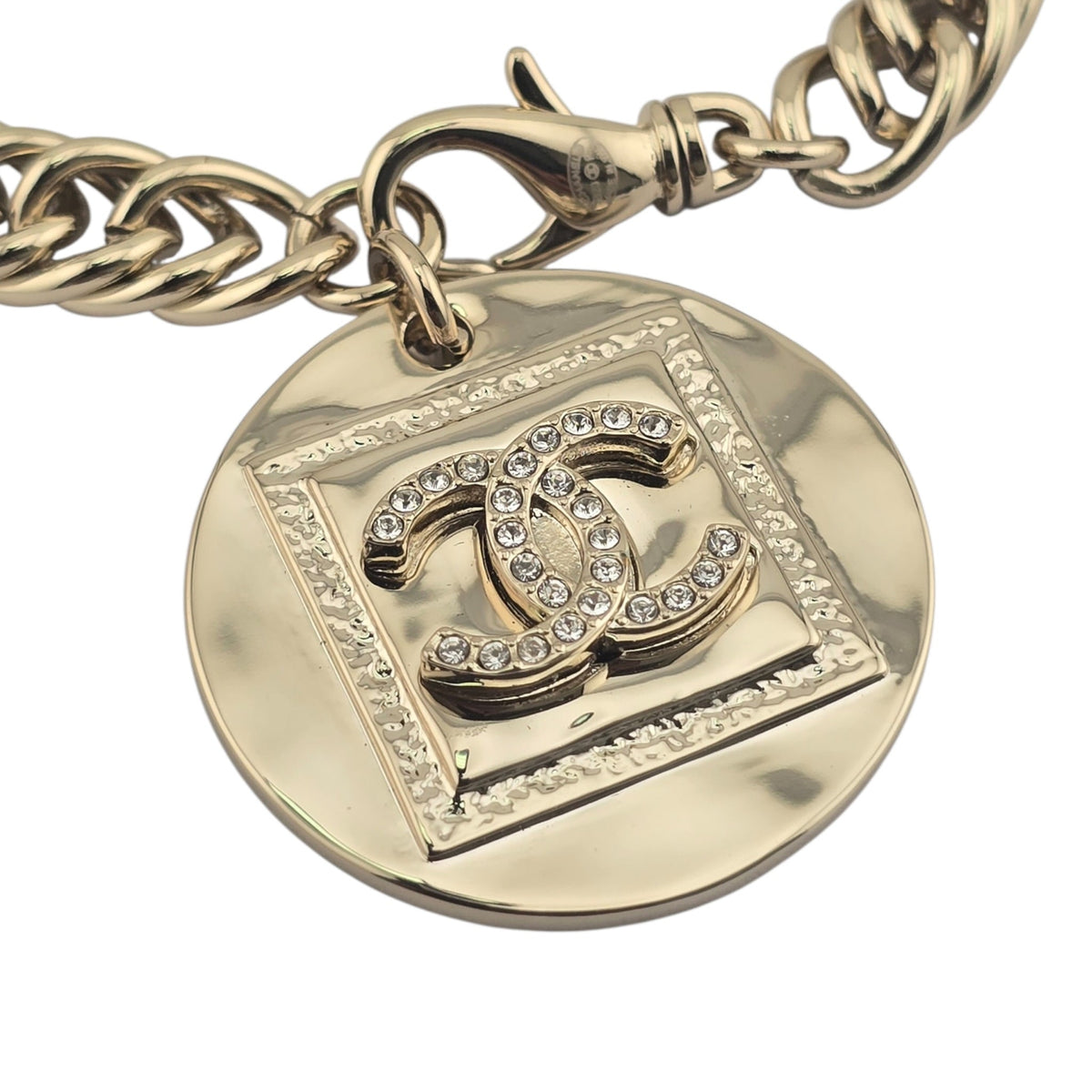 Chanel CC Pendant Gold Bracelet 2023 CHANEL