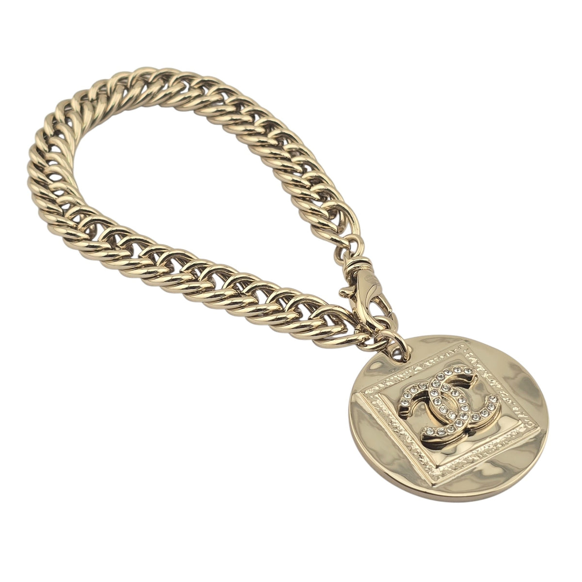 Chanel CC Pendant Gold Bracelet 2023 CHANEL