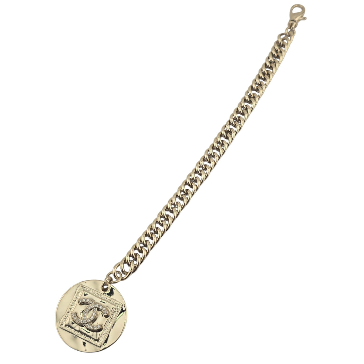 Chanel CC Pendant Gold Bracelet 2023 CHANEL