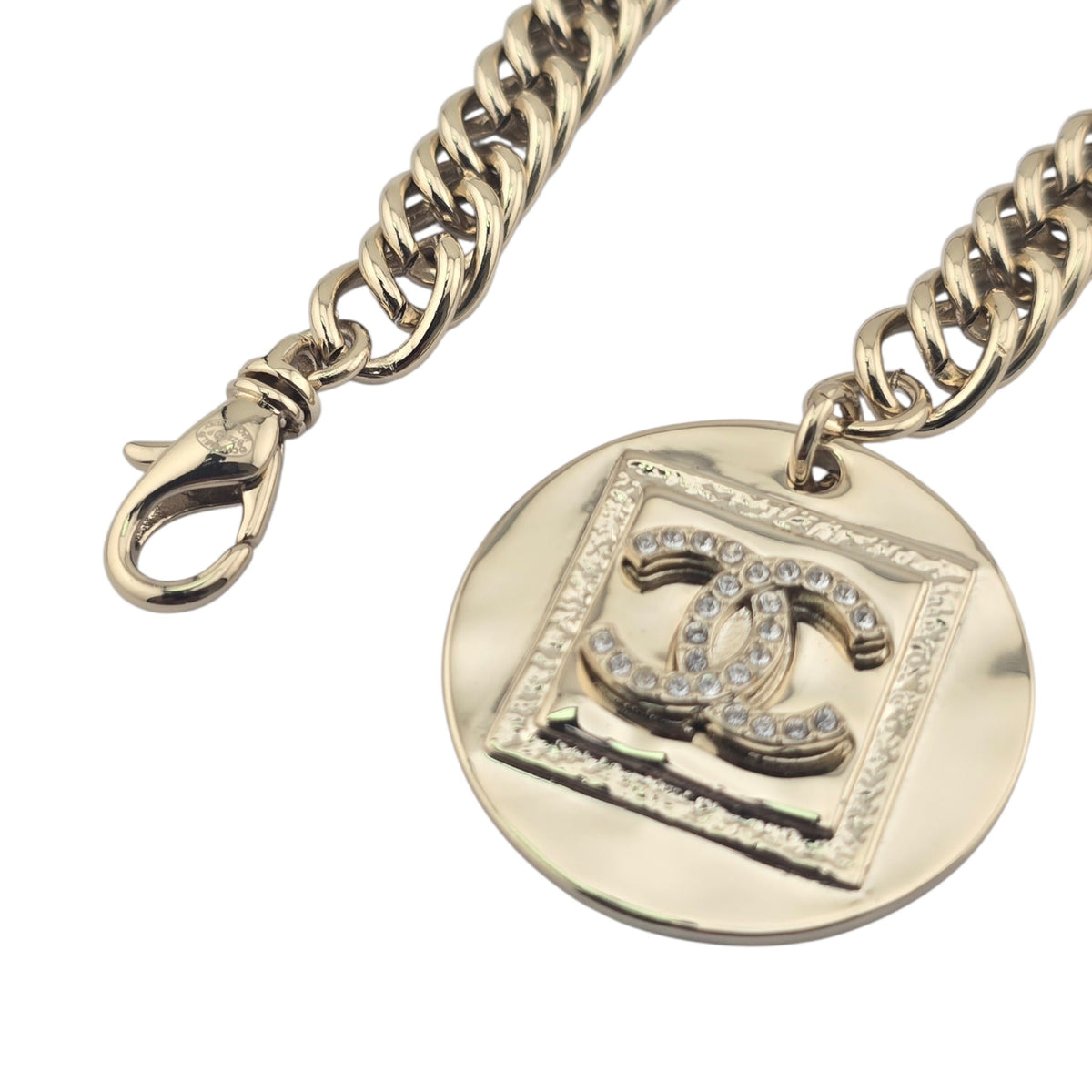 Chanel CC Pendant Gold Bracelet 2023 CHANEL