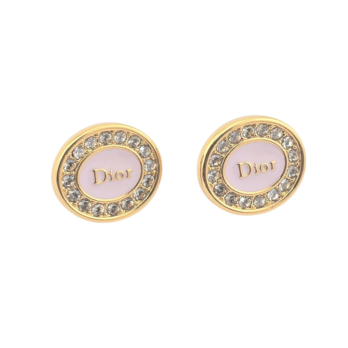 Christian Dior Core Gold Pink Earrings CHANEL