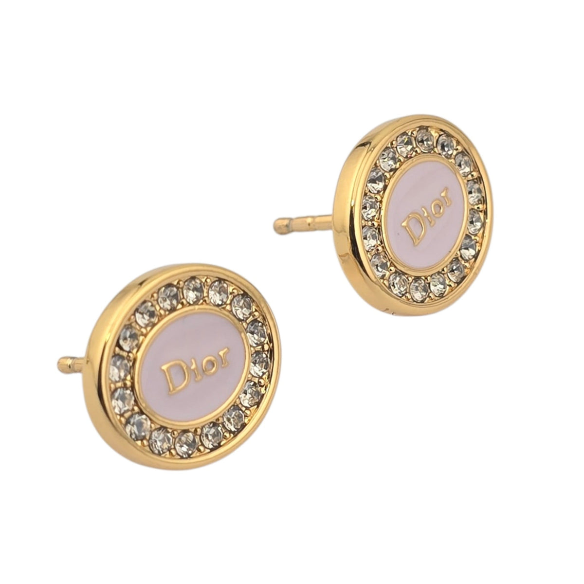 Christian Dior Core Gold Pink Earrings CHANEL
