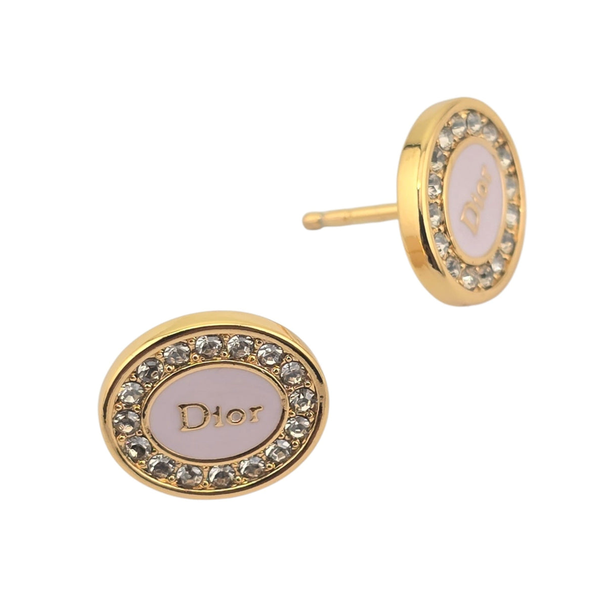 Christian Dior Core Gold Pink Earrings CHANEL
