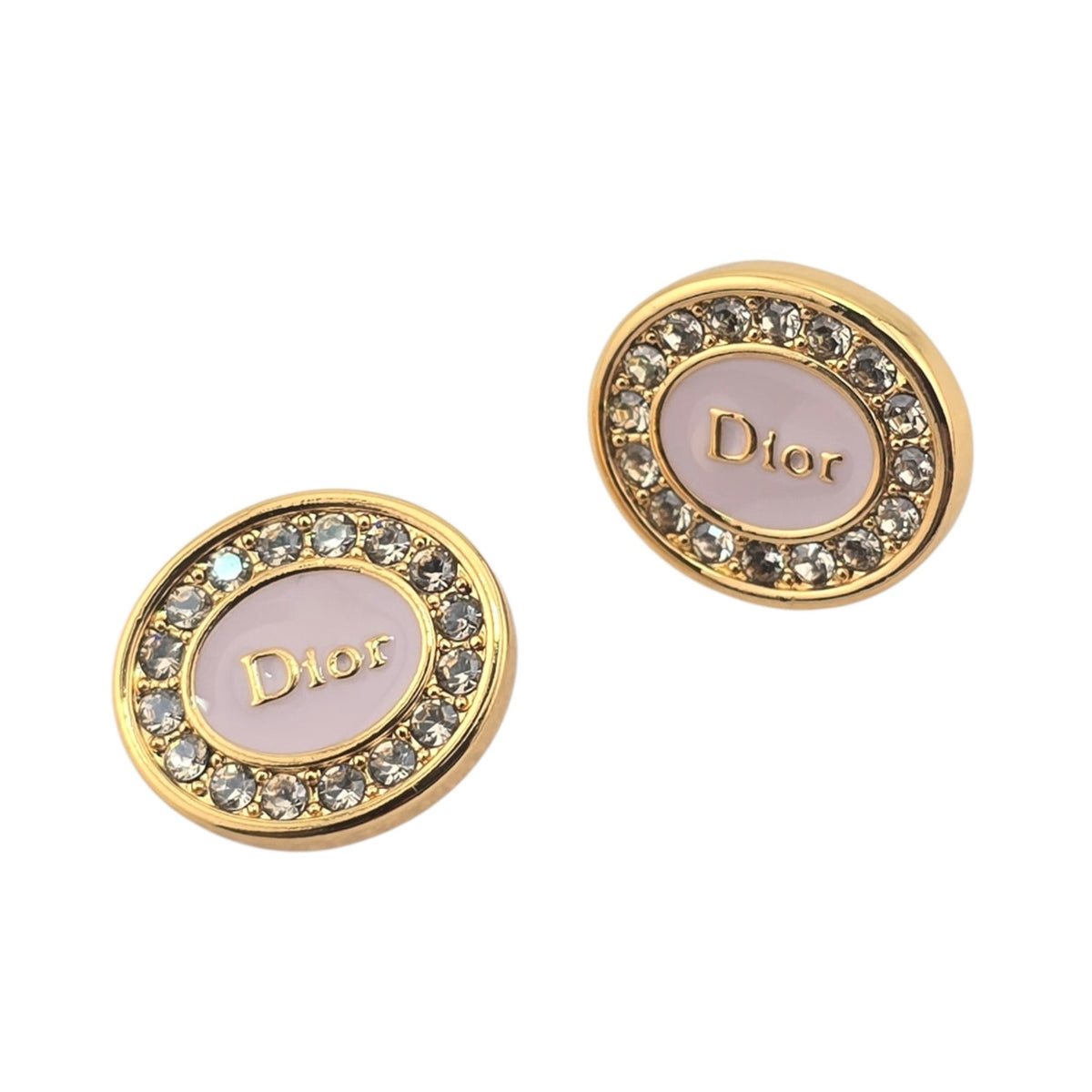 Christian Dior Core Gold Pink Earrings CHANEL