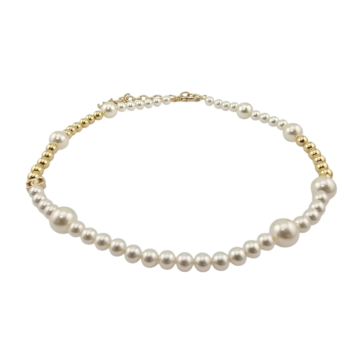 Chanel CC Faux Pearl Gold Necklace FW 2026 CHANEL