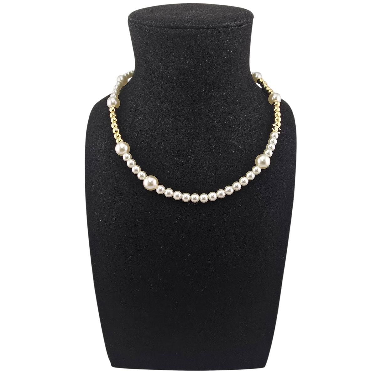 Chanel CC Faux Pearl Gold Necklace FW 2026 CHANEL