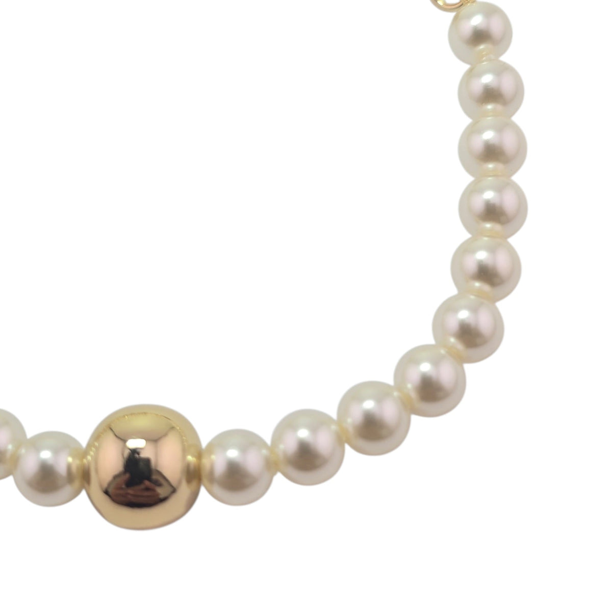 Chanel CC Faux Pearl Gold Bracelet FW 2026 CHANEL