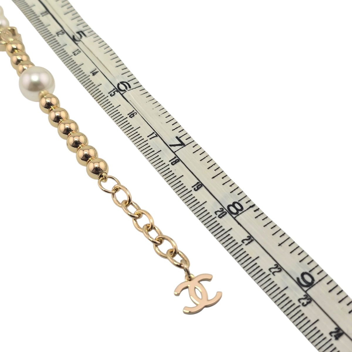 Chanel CC Faux Pearl Gold Bracelet FW 2026 CHANEL