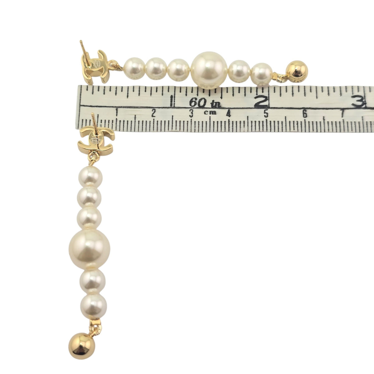 Chanel CC Faux Pearl Gold Earrings FW 2026 CHANEL