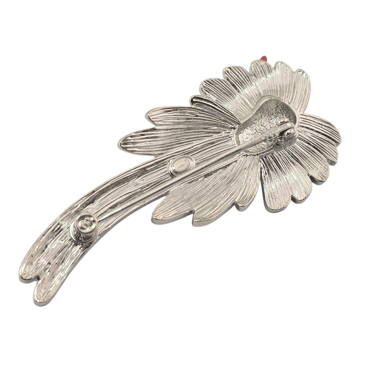 Chanel CC Bird Silver Crystal Brooch 2026 CHANEL