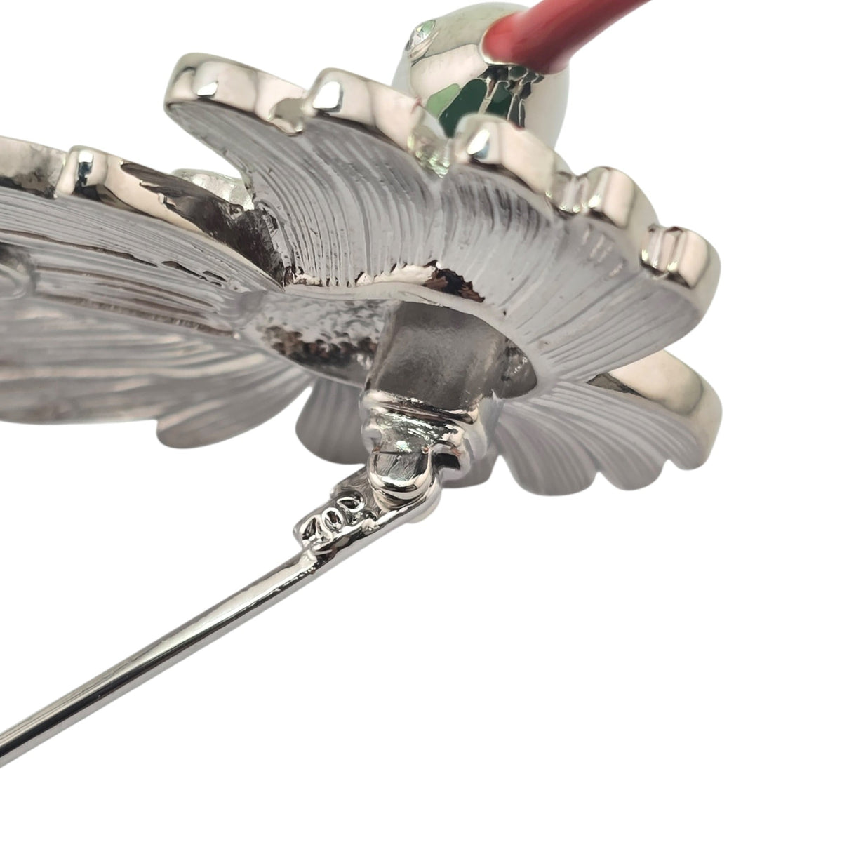 Chanel CC Bird Silver Crystal Brooch 2026 CHANEL