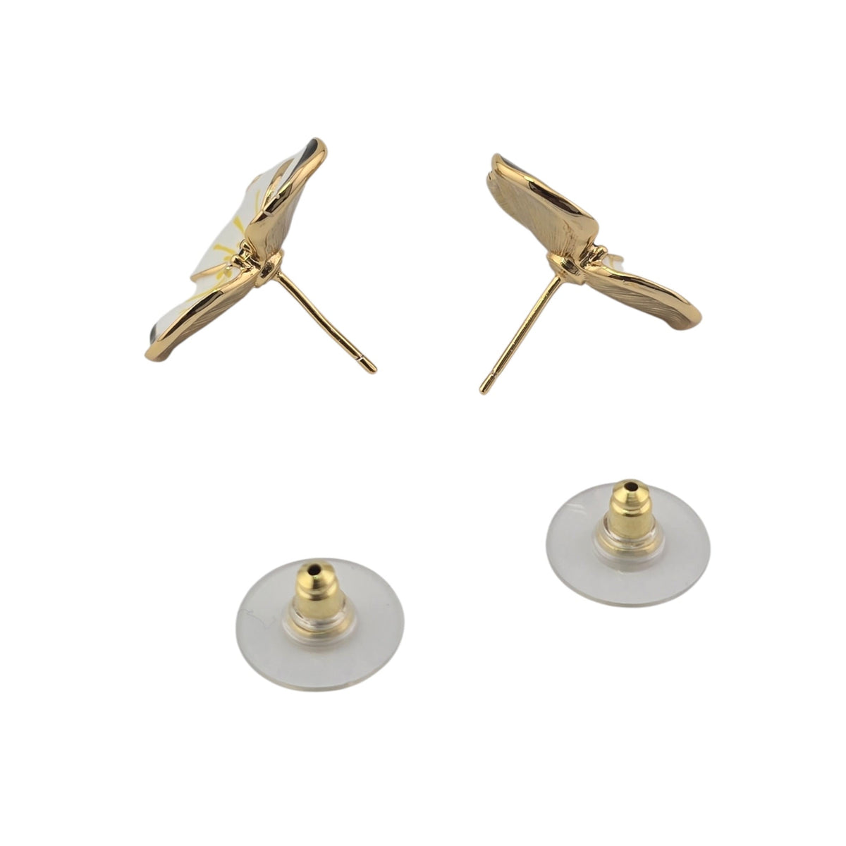 Chanel CC White Flower Stud Earrings FW 2026 CHANEL
