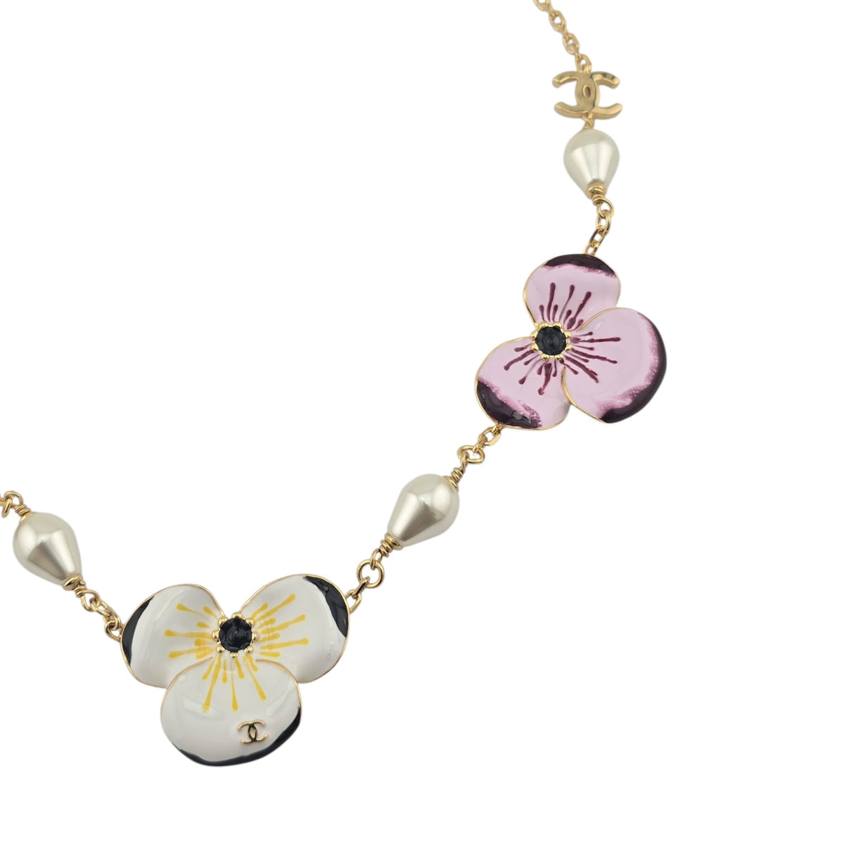 Chanel CC Red White Pink Flower Resin Choker Necklace FW 2026 CHANEL