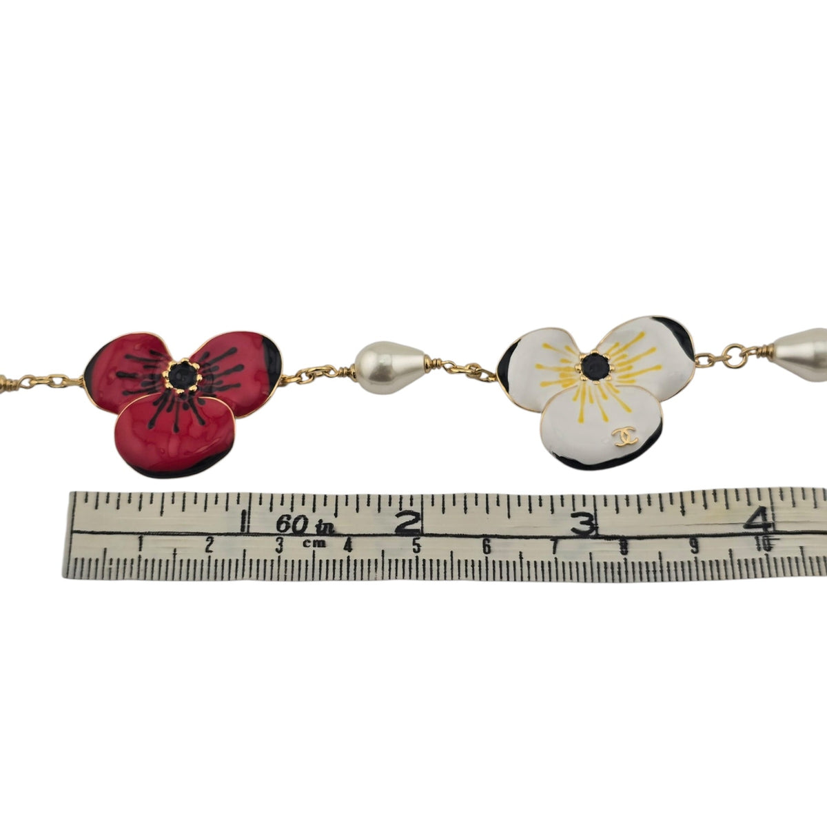 Chanel CC Red White Pink Flower Resin Choker Necklace FW 2026 CHANEL